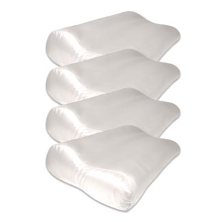 Silk Heaven 4x Zijden Kussensloop Ergnomisch Ivoor - 19MM