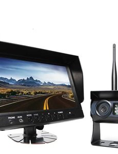 RVS-systemen 9 inch Quad Draadloze Camera set