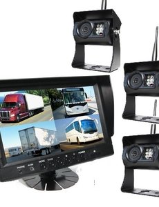 RVS-systemen 9 inch Quad 3 Draadloze Camera's