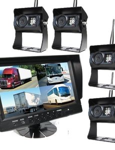 RVS-systemen 9 inch Quad 4 Draadloze Camera's