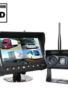 RVS-systemen DVR 7 inch Quad Draadloze Camera's