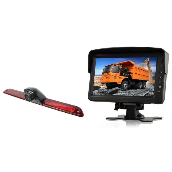 RVS-systemen VW Crafter Laag (2016-heden) Remlichtcamera Achteruitrijcamera  Monitor 7 inch RVM-760