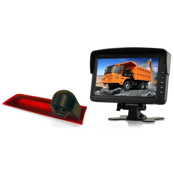 RVS-systemen Ford Transit Custom (2012-mei 2016) Remlichtcamera Monitor 7 inch RVM-760