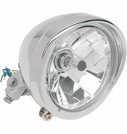 KOPLAMP HELDERE LENS MET VISOR CHROME