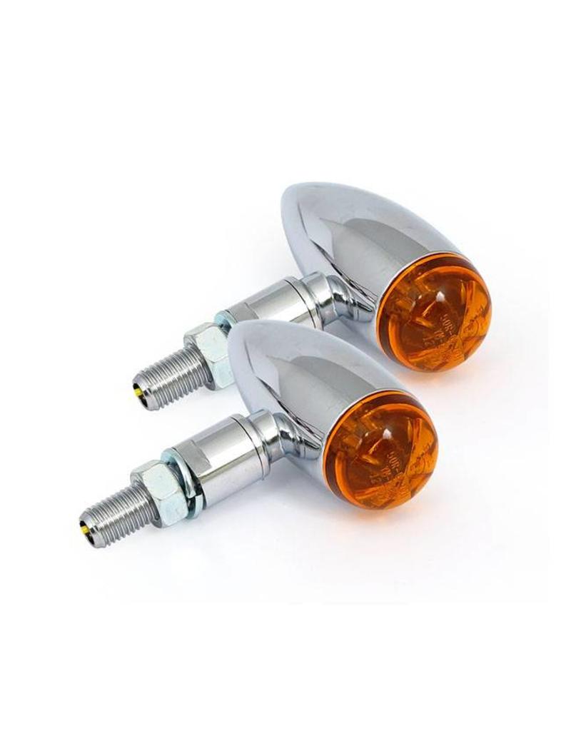 MCS MICRO BULLET LED TURN SIGNALS, CHROME