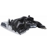 Hunting Bear Ornament Black-Chrome