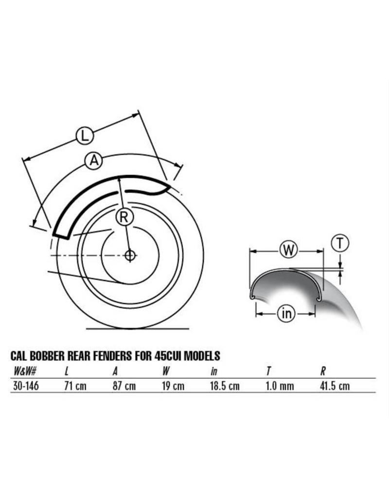 RICKS CUSTOM SPATBORD CUSTOM RICKS SPATBORD KIT -  FXCW Softail Rocker