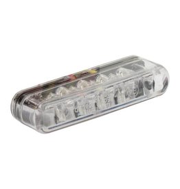 MCS LED TAILLIGHT SHORTY, CLEAR LENS