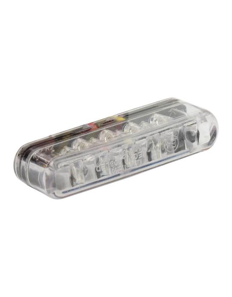 MCS LED TAILLIGHT SHORTY, CLEAR LENS