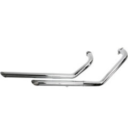 COBRA COBRA EXHAUST SYSTEM 2" DRAG PIPE SLASH CUT CHROME