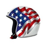 AFX HELMET FX76 FLAG WHT