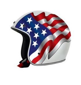 AFX HELMET FX76 FLAG WHT