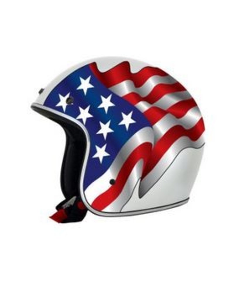 AFX HELMET FX76 FLAG WHT