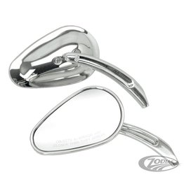 Chrome Sweeping Teardrop Style Mirrors (Links)