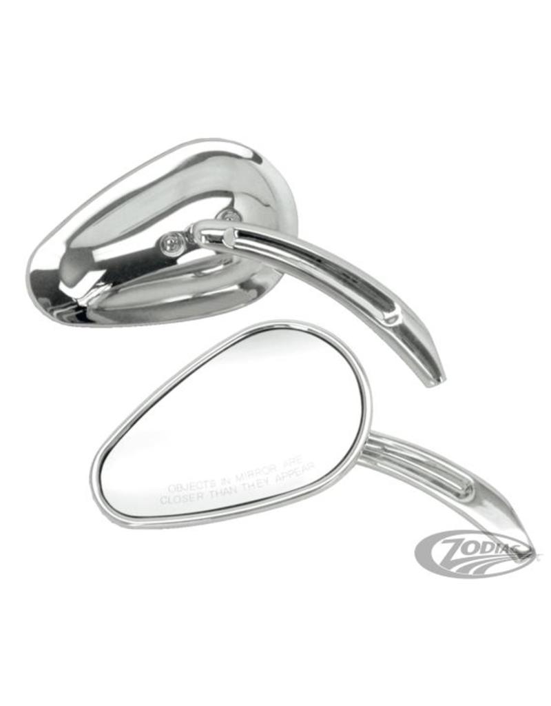 Chrome Sweeping Teardrop Style Mirrors (Links)