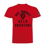 GAS MONKEY GMG T-SHIRT BEER MONKEY RED