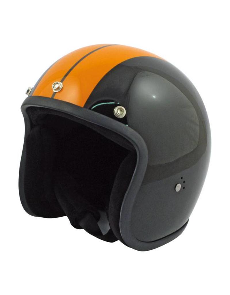 BANDIT HELMET JET RACE,BLACK/ORANGE