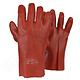 Werkhandschoenen PVC rood 27cm 10371