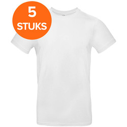 T-shirt pakket katoen 5 pack wit