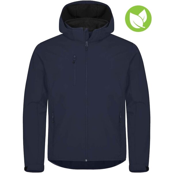 Softshell jas Clique classic met capuchon