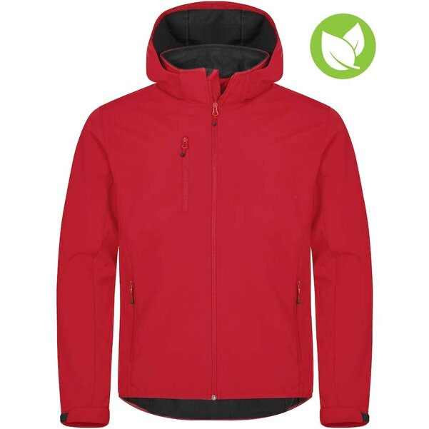 Softshell jas Clique classic met capuchon