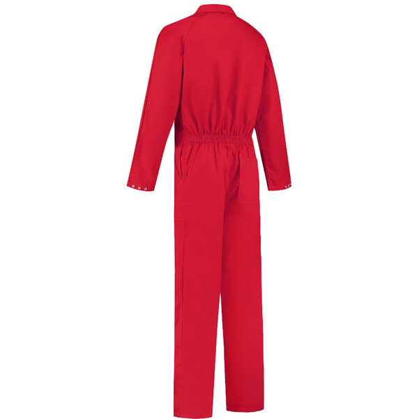 Kinderoverall polyester/katoen rood