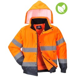 High-visibility 2 in 1 jas Oranje