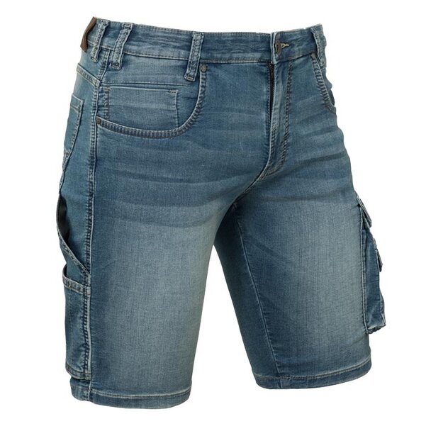 Korte werkbroek denim stretch Ralph Brams Paris