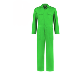 Overall Drukknoop polyester/katoen Appelgroen