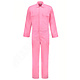 Overall Drukknoop polyester/katoen roze