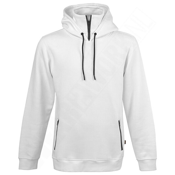 Zipneck Hoodie Antalia 4-Work wit