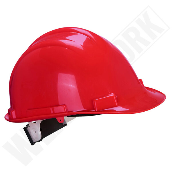 Helm met draaiknop Portwest PS57 rood