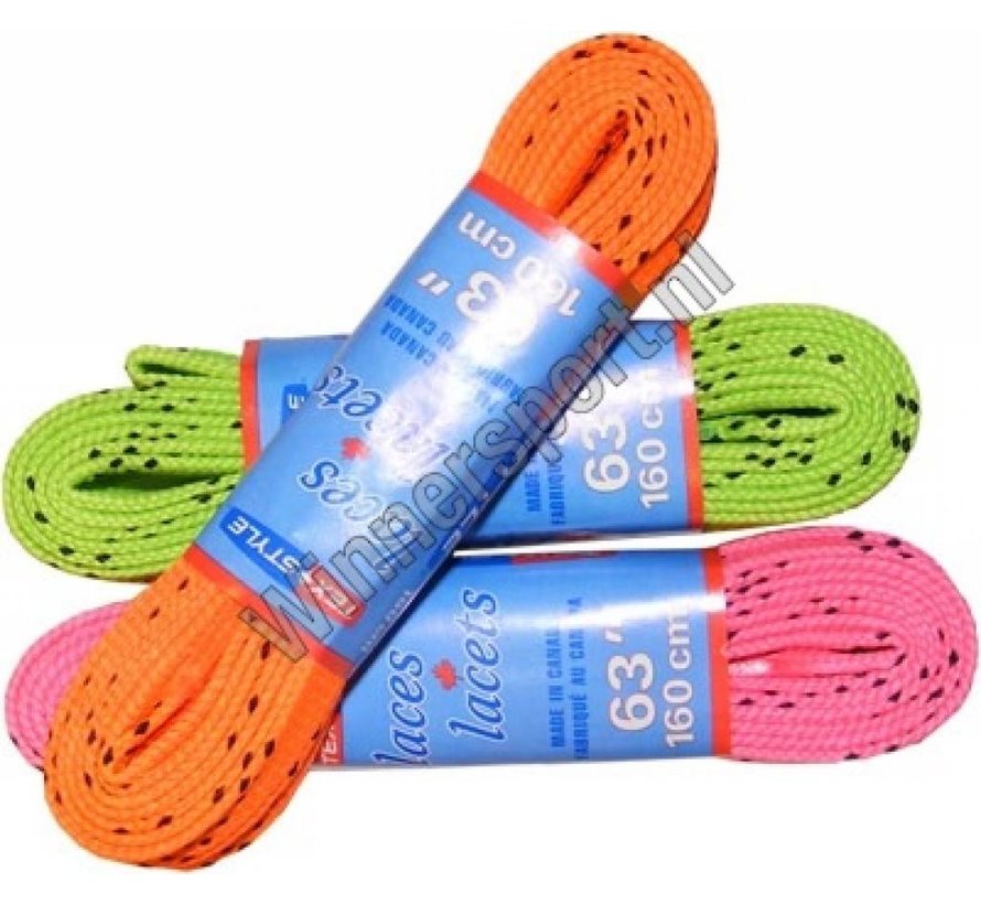 Colored hockey wax laces