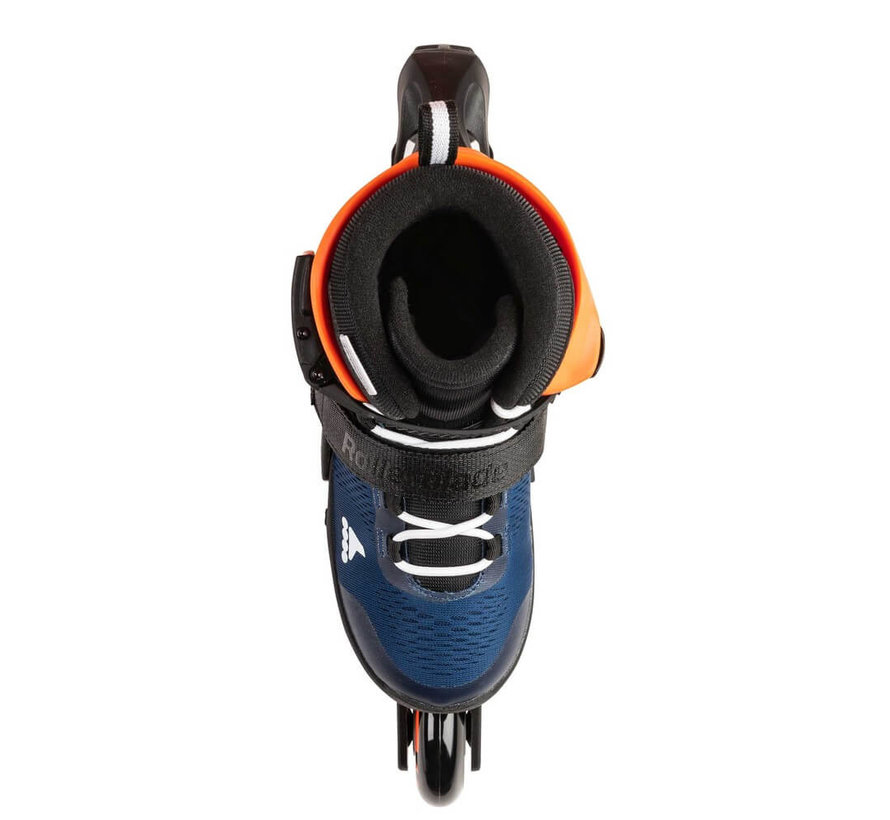 Microblade Verstelbare Kinder Skates Midnight Blue/Warm Orange