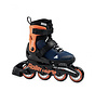 Microblade Verstelbare Kinder Skates Midnight Blue/Warm Orange