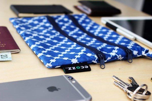 Ecozz Zip Pocket Squares Blue Ecozz Zip Pocket Squares Blue