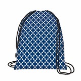 Ecozz Foldable Eco Backpack Squares Blue Ecozz Foldable Eco Backpack Squares Blue