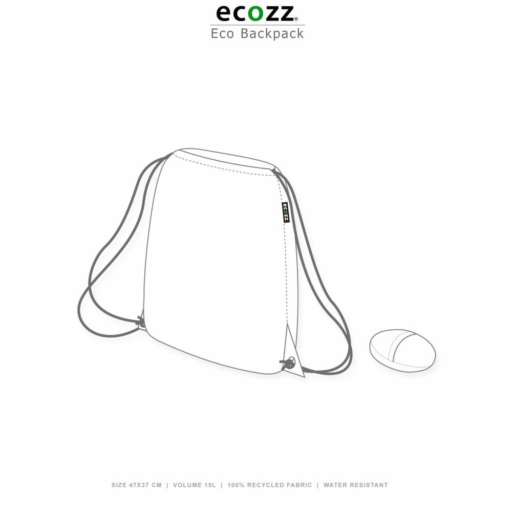 Ecozz Foldable Eco Backpack Short Spring