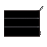 Ecozz Zip Pocket Squares Black  Black Ecozz Zip Pocket Squares Black  Black