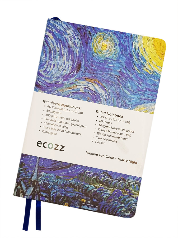 Ecozz Notebook A5 The Starry Night - Vincent van Gogh