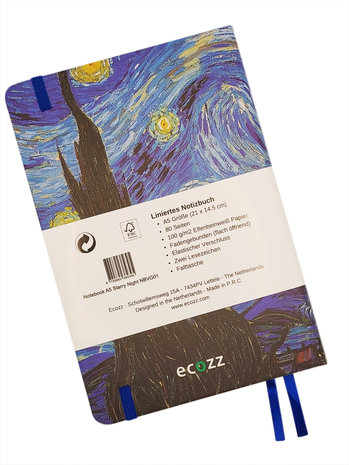 Ecozz Notebook A5 The Starry Night - Vincent van Gogh