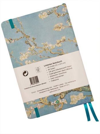 Ecozz Notebook A5 Almond Blossoms - Vincent van Gogh Ecozz Notebook A5 Almond Blossoms - Vincent van Gogh