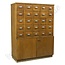 Vintage houten apothekerskast