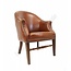 Vintage lederen club chair cognackleurig
