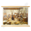 Historische schoolplaat "In de drukkerij van Plantijn Antwerpen (1570)"