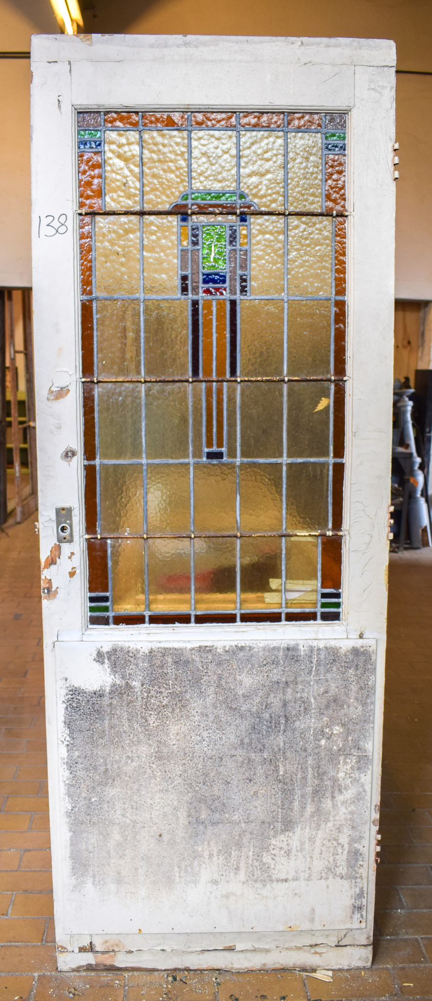 Super Glas in lood deur No. 138 | Brocantiek de Linde SR-54