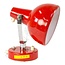 Rode, retro bureaulamp "red beatle"