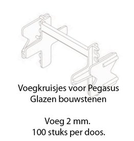 Seves Doos voegkruisjes 2mm voor DESIGN stenen