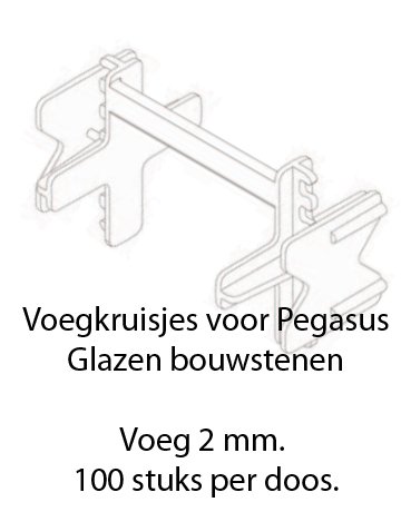 Seves Voegkruisjes 2mm voor DESIGN stenen