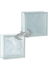 Bouwglas 10 stuks 190x190x80 Wave 1zijde Sahara